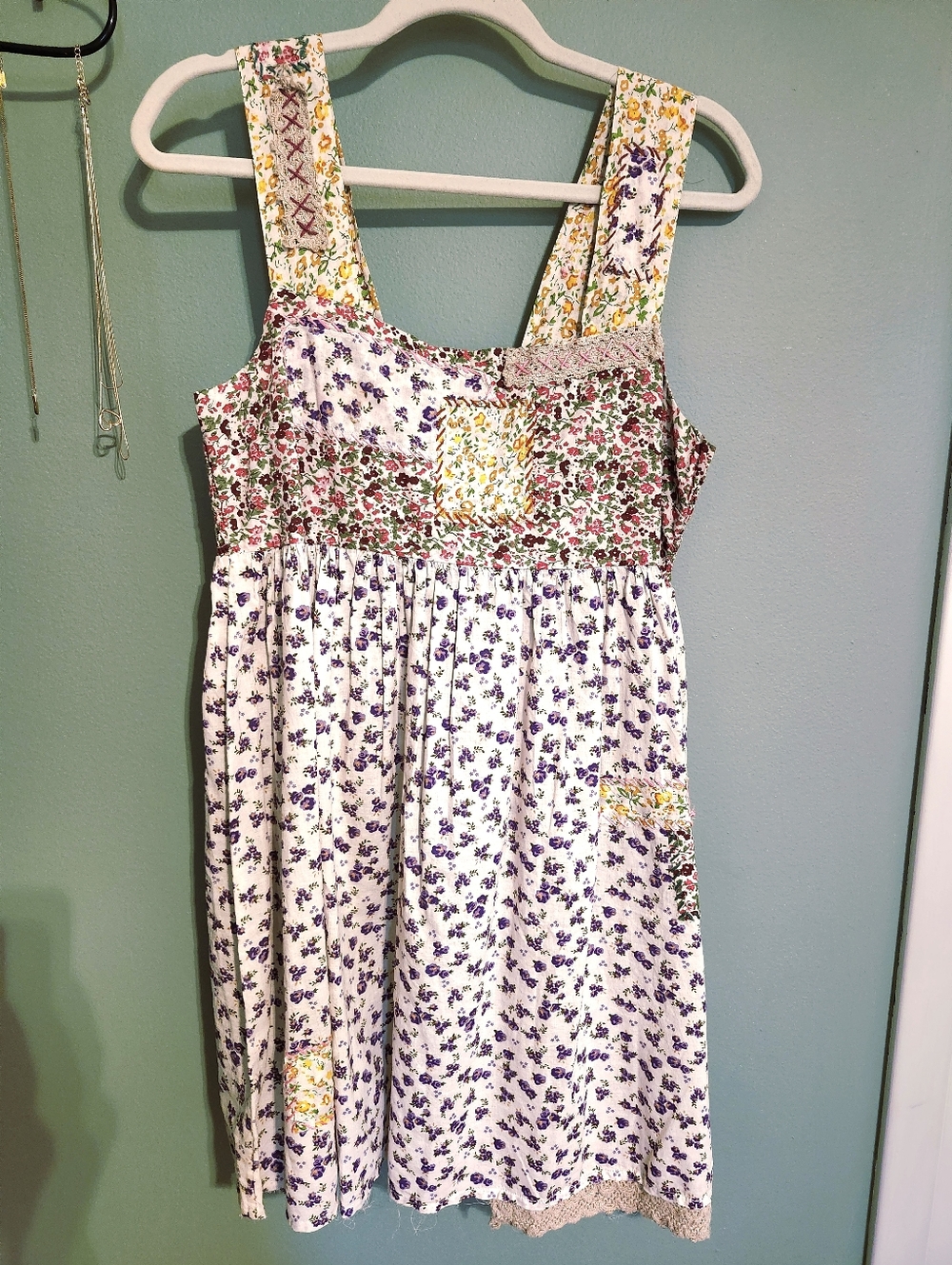 Natural Life Floral Patchwork Sundress NWTs Large